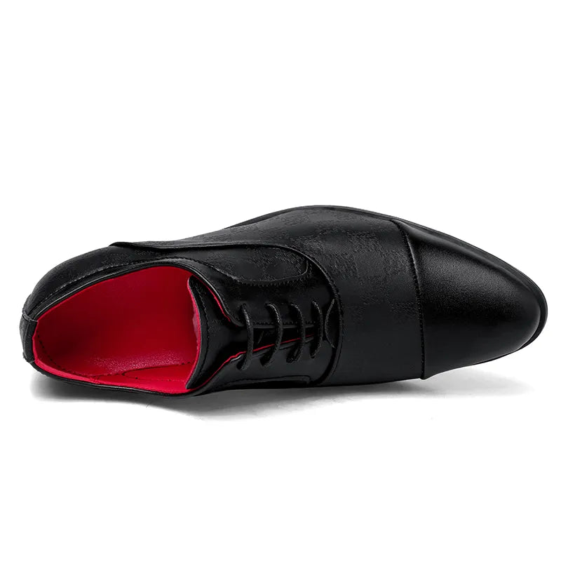 men’s formal shoes, elegant dress shoes, business shoes for men, sophisticated footwear, synthetic leather formal shoes, Maximus shoes