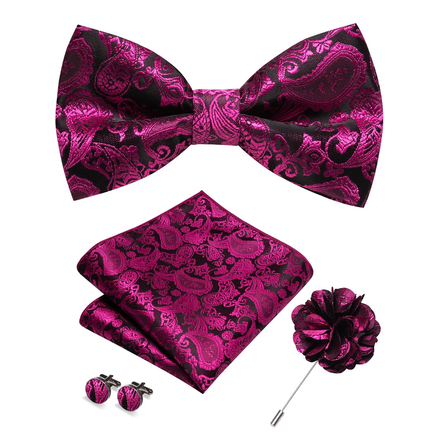 Elegant Patterned Bow Tie Set Maximus