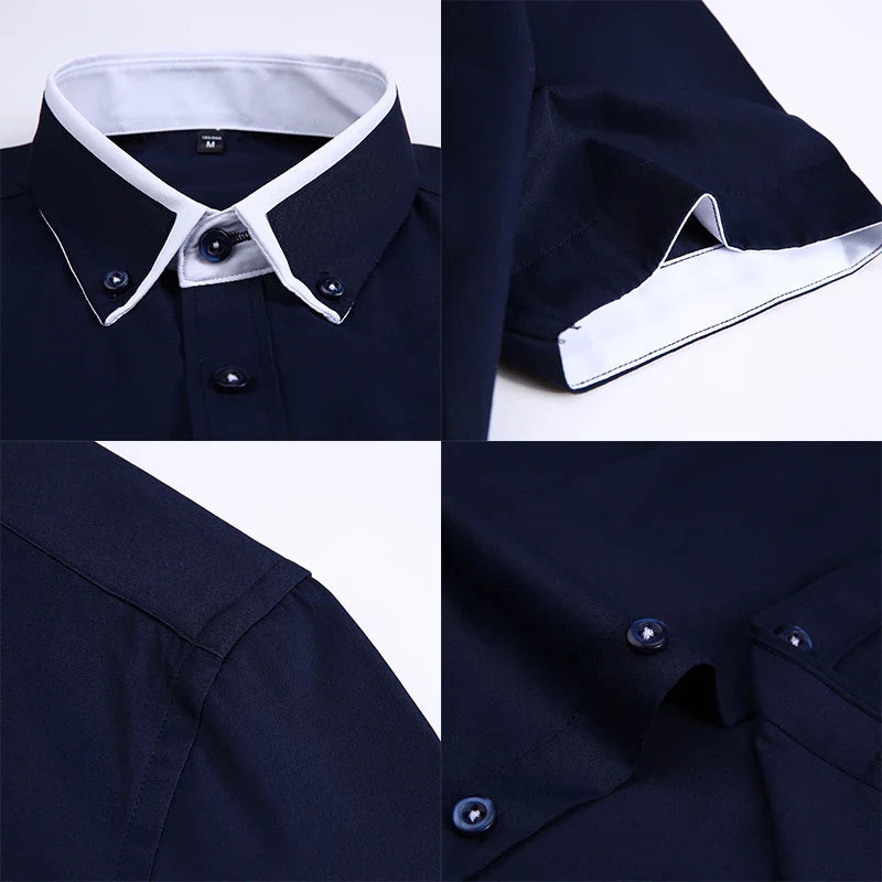 men short sleeve dress shirt, smart casual shirt men, summer dress shirt men, men formal short sleeve shirt, premium men shirt