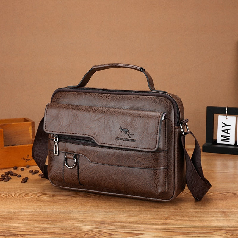 Bolsa de Couro Masculina Vintage 
