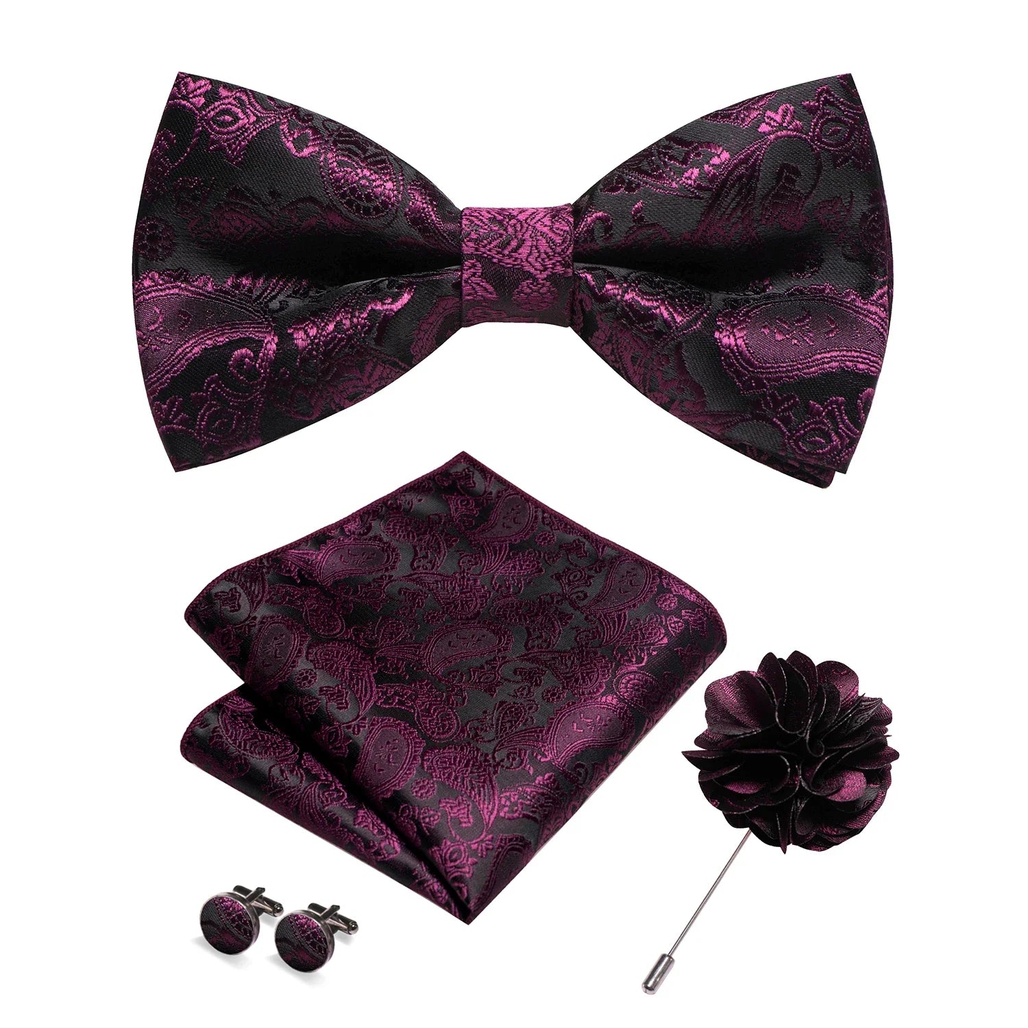 Elegant Patterned Bow Tie Set Maximus