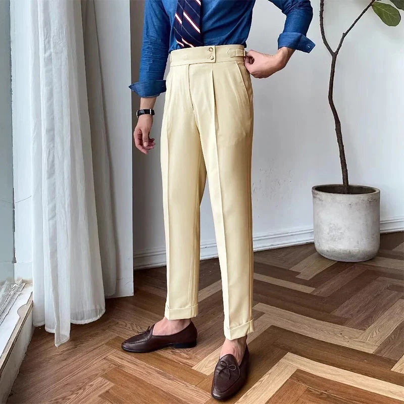 men’s Italian tailored trousers, Italian fit dress pants, smart casual men’s trousers, premium tailored pants, men’s formal trousers