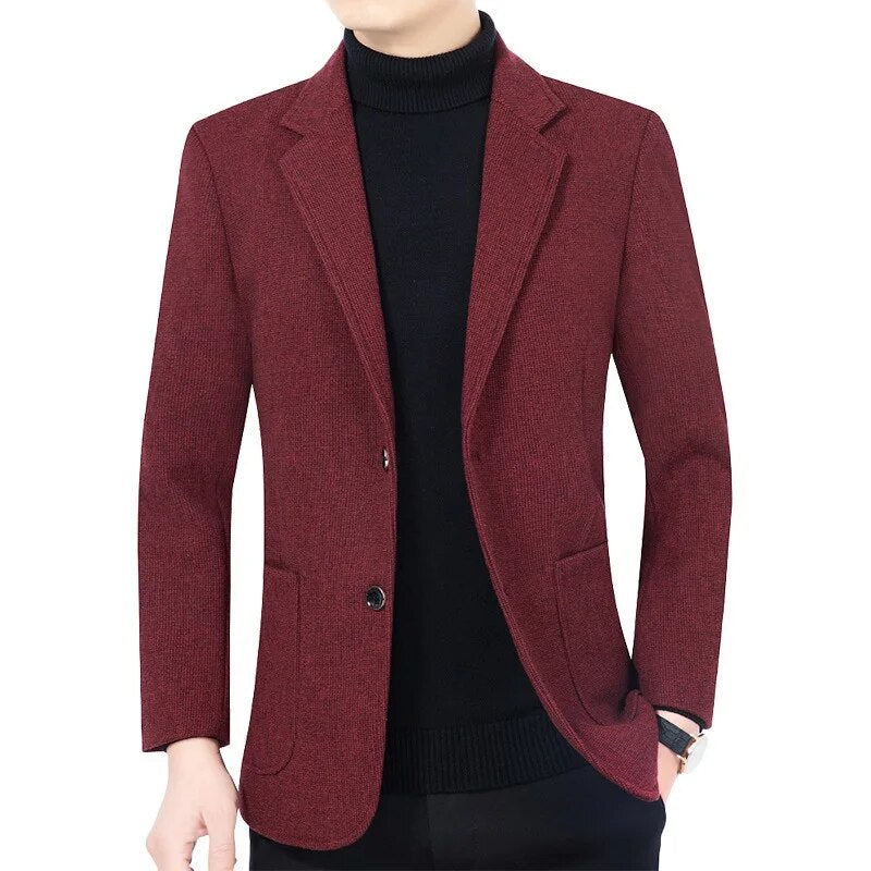 slim men's blazer, classic men's blazer, smart casual blazer, Maximus men's blazer, elegant men's jacket