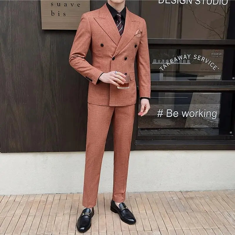 suit, men’s suit, Men’s Elegant Suit, Men’s Elegant Double-Breasted Suit, Men’s Double-Breasted Suit, Men's Double-Breasted Suit, Maximus Men’s Elegant Double-Breasted Suit, elegant suit, double-breasted suit