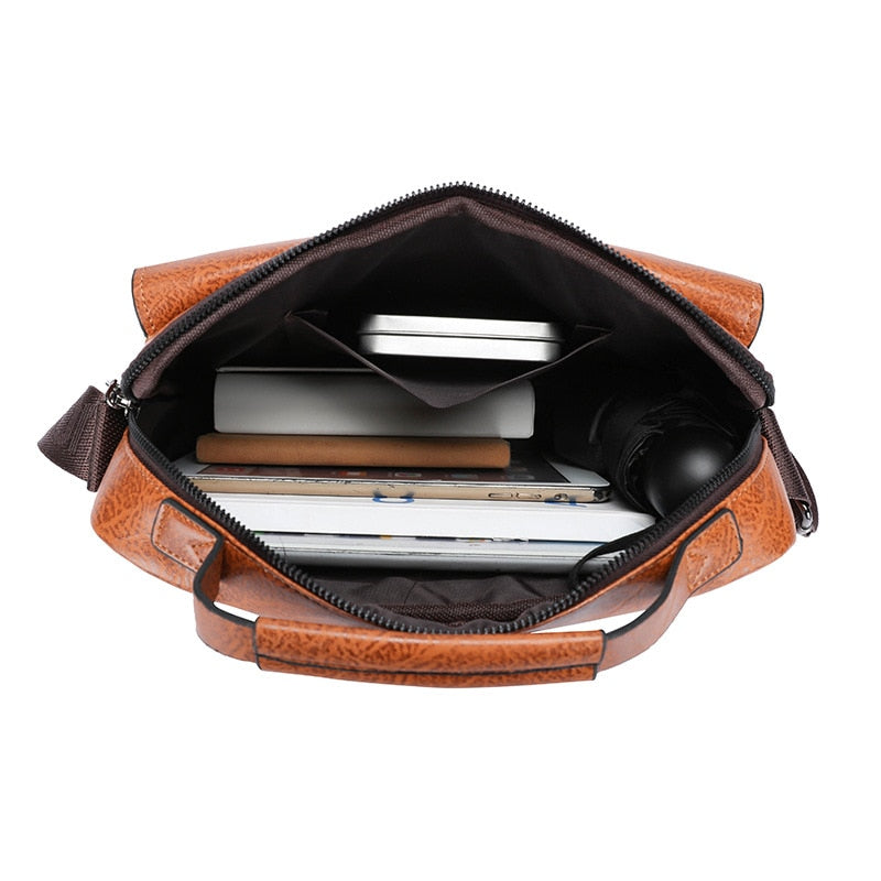 Bolsa de Couro Masculina Vintage 