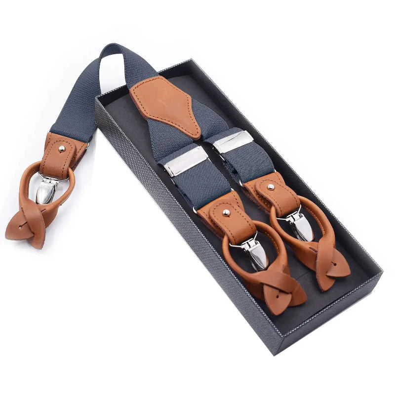 men’s elegant suspenders, leather suspenders for men, adjustable men’s suspenders, formal men’s suspenders, men’s fashion accessories, Suspenders, men’s suspenders
