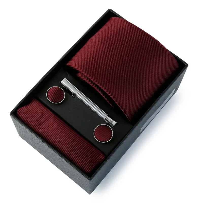 Tie Set, Tie, solid tie set, Solid Tie, men’s solid tie set, men solid tie, maximus men accessories, formal men accessories, classic men tie set