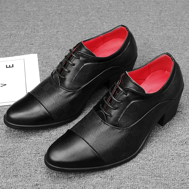 men’s formal shoes, elegant dress shoes, business shoes for men, sophisticated footwear, synthetic leather formal shoes, Maximus shoes