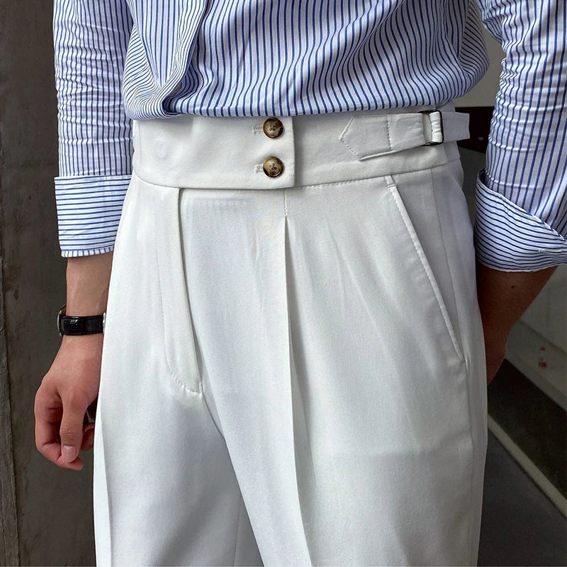 men’s Italian tailored trousers, Italian fit dress pants, smart casual men’s trousers, premium tailored pants, men’s formal trousers