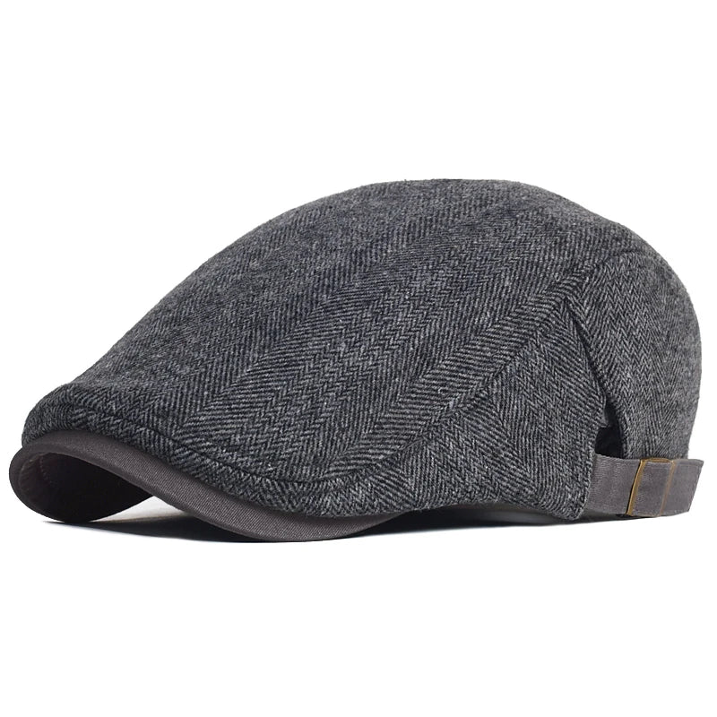 wool beret men, winter hat men, stylish men’s cap, Men’s casual beret, Men’s Beret, beret, adjustable men’s beret