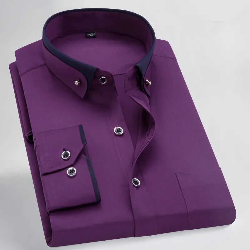 tailored men dress shirt, stretch formal shirt men, premium men shirt, men dress shirt with elastane, men dress shirt, elegant men formal shirt, dress shirt
