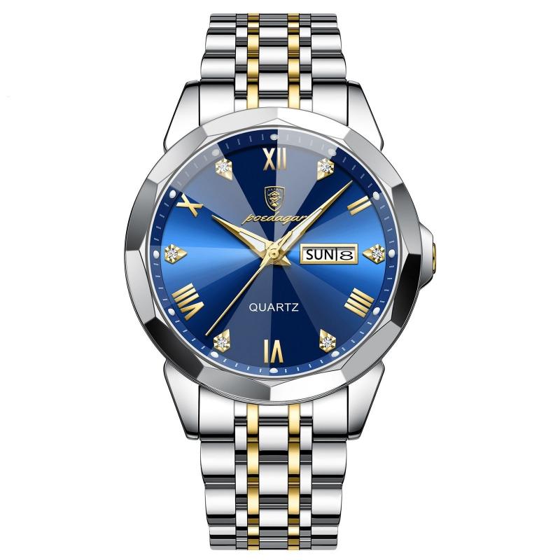Wristwatch, stainless steel men’s watch, Quartz Wristwatch, Men’s Wristwatch, Men’s Quartz Wristwatch, men’s poedgar watch, luxury men’s dress watch, 3 bar water resistant watch