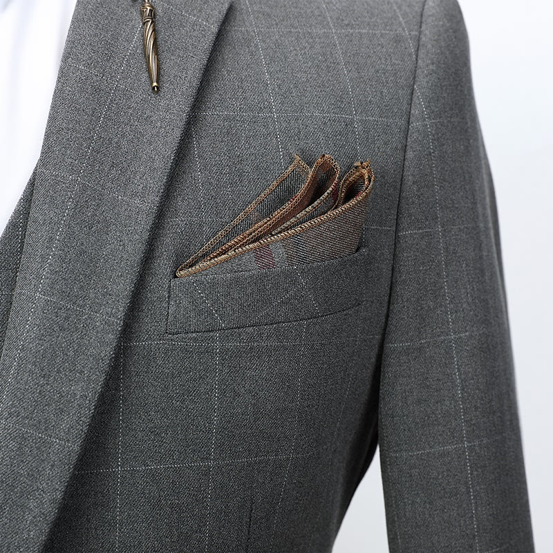 elegant suit, Maximus suit, striped men’s suit, classic men’s suit, men’s suit, three piece slim fit suit, modern three piece suit, complete three piece suit, three piece suit, suit