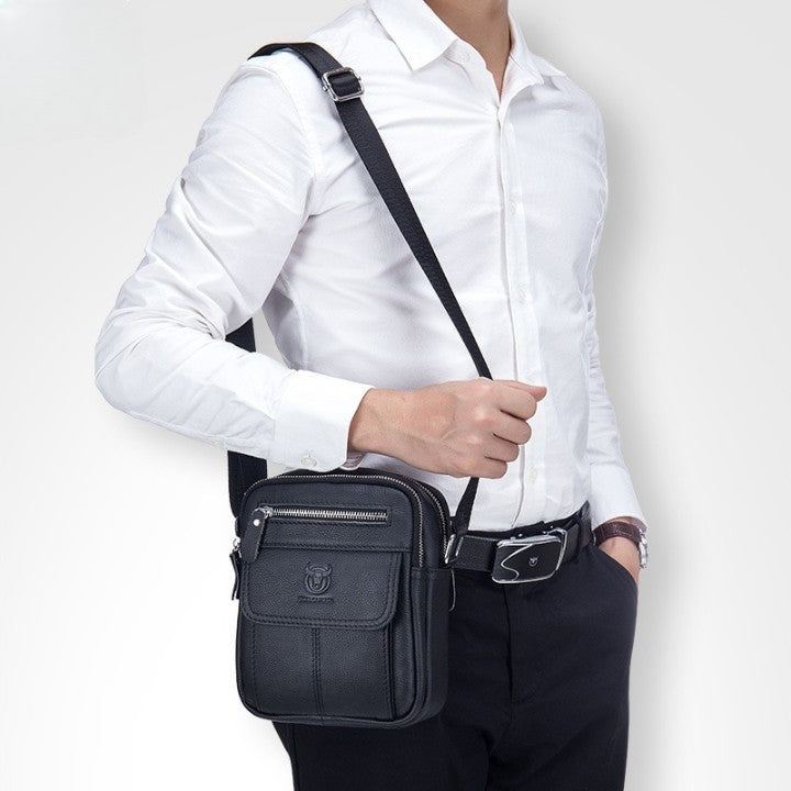 Bolsa Masculina de Couro Genuíno 