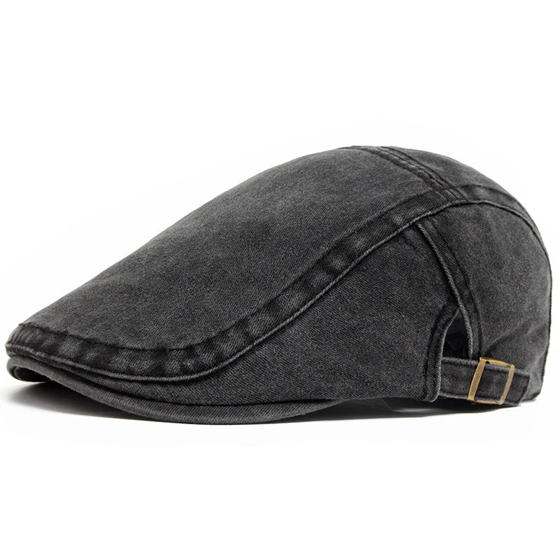 Plaid men’s beret, modern men’s cap Maximus, Men’s Denim Style Beret, Men’s Denim Beret, Men’s Beret, jeans style beret men Maximus, Denim men’s beret Maximus, Denim Beret, cotton men’s beret Maximus, casual stylish hat men Maximus, Beret