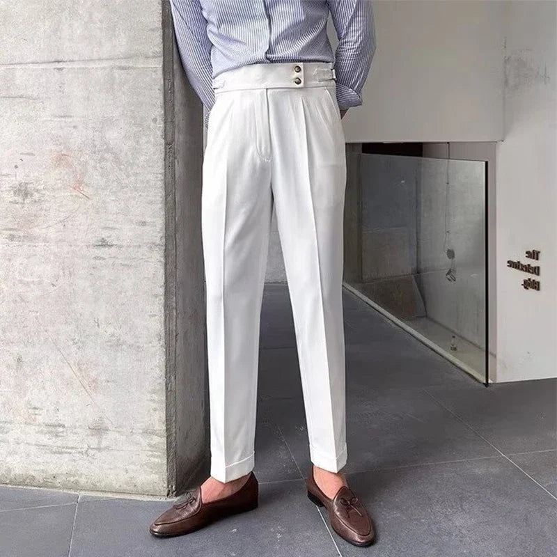 men’s Italian tailored trousers, Italian fit dress pants, smart casual men’s trousers, premium tailored pants, men’s formal trousers