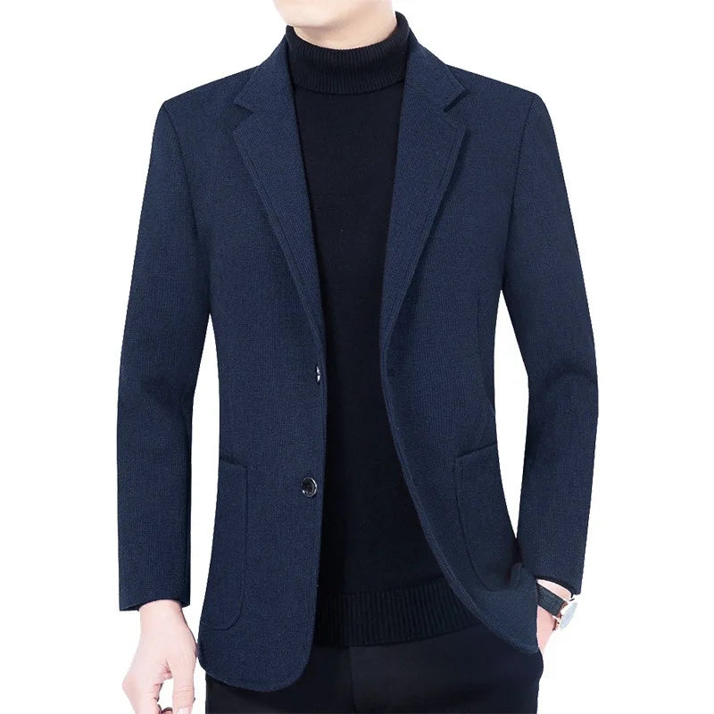 slim men's blazer, classic men's blazer, smart casual blazer, Maximus men's blazer, elegant men's jacket
