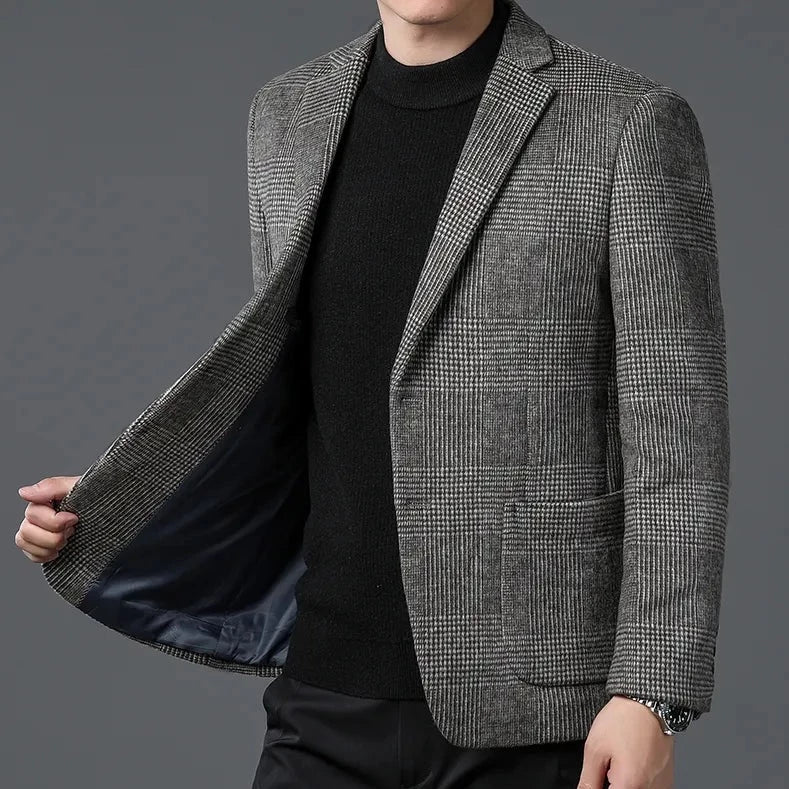 men’s wool blazer, Maximus blazer, smart casual blazer, premium men’s jacket, wool blend blazer