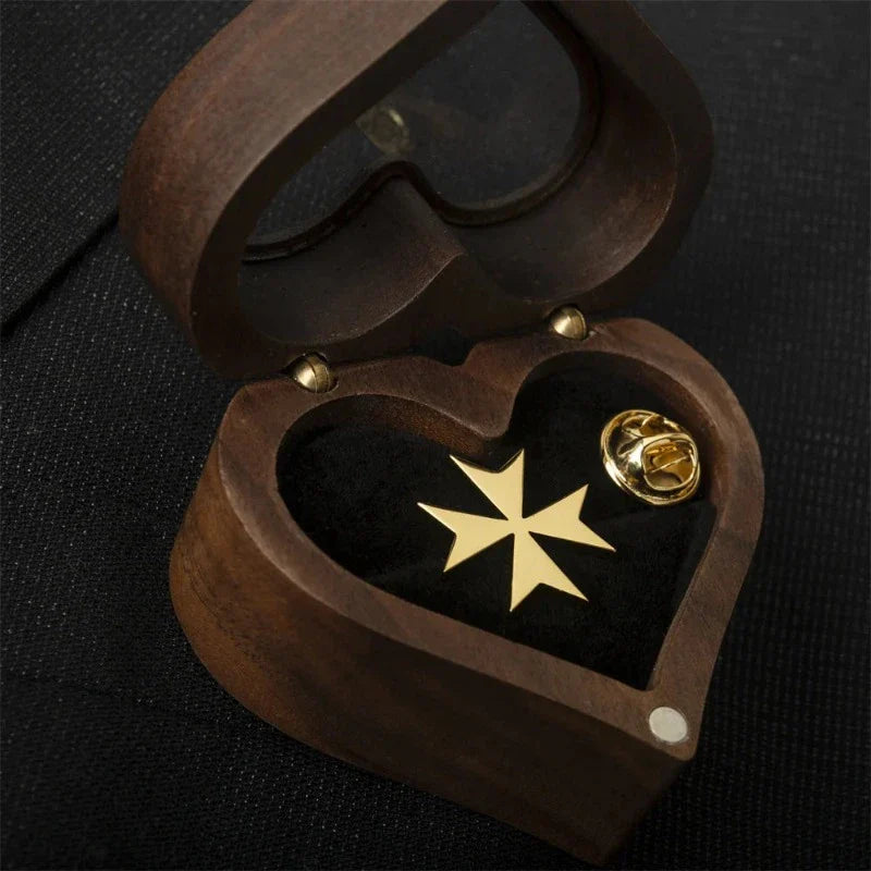 men’s suit brooch, men’s lapel pin, Maltese Cross Suit Brooch, Maltese cross brooch, Maltese Cross, formal men’s accessories, Cross Suit Brooch, classic suit brooch