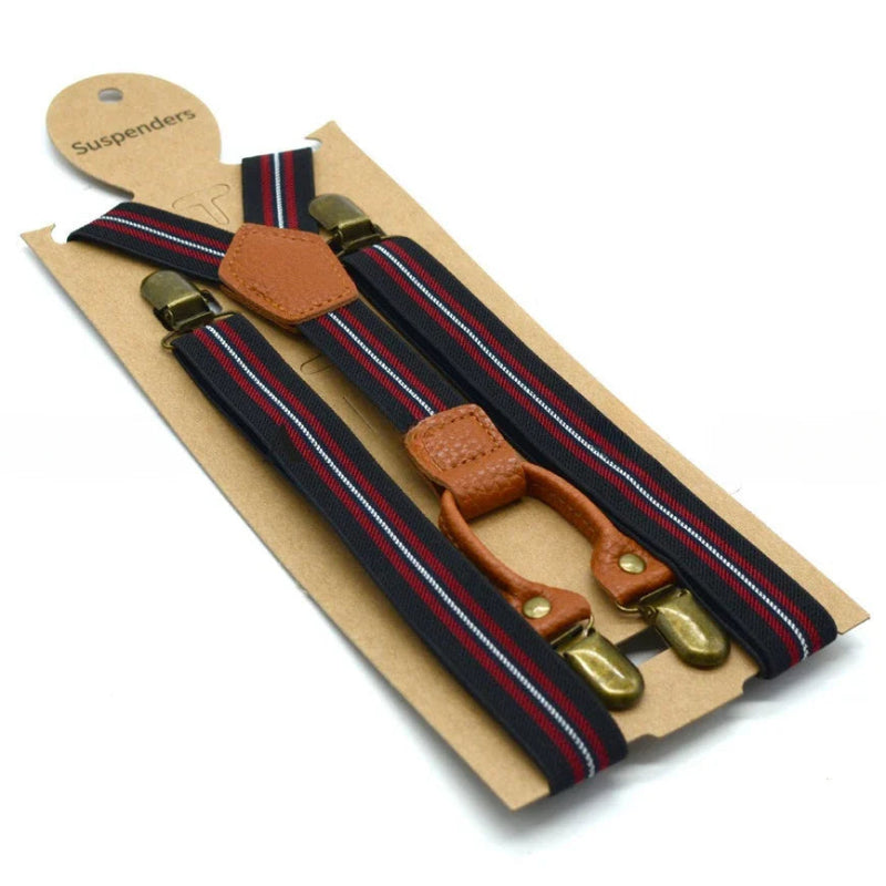 Suspenders, modern men’s suspenders, men’s suspenders, men’s striped suspenders, men’s fashion suspenders, formal men’s accessories, elastic suspenders