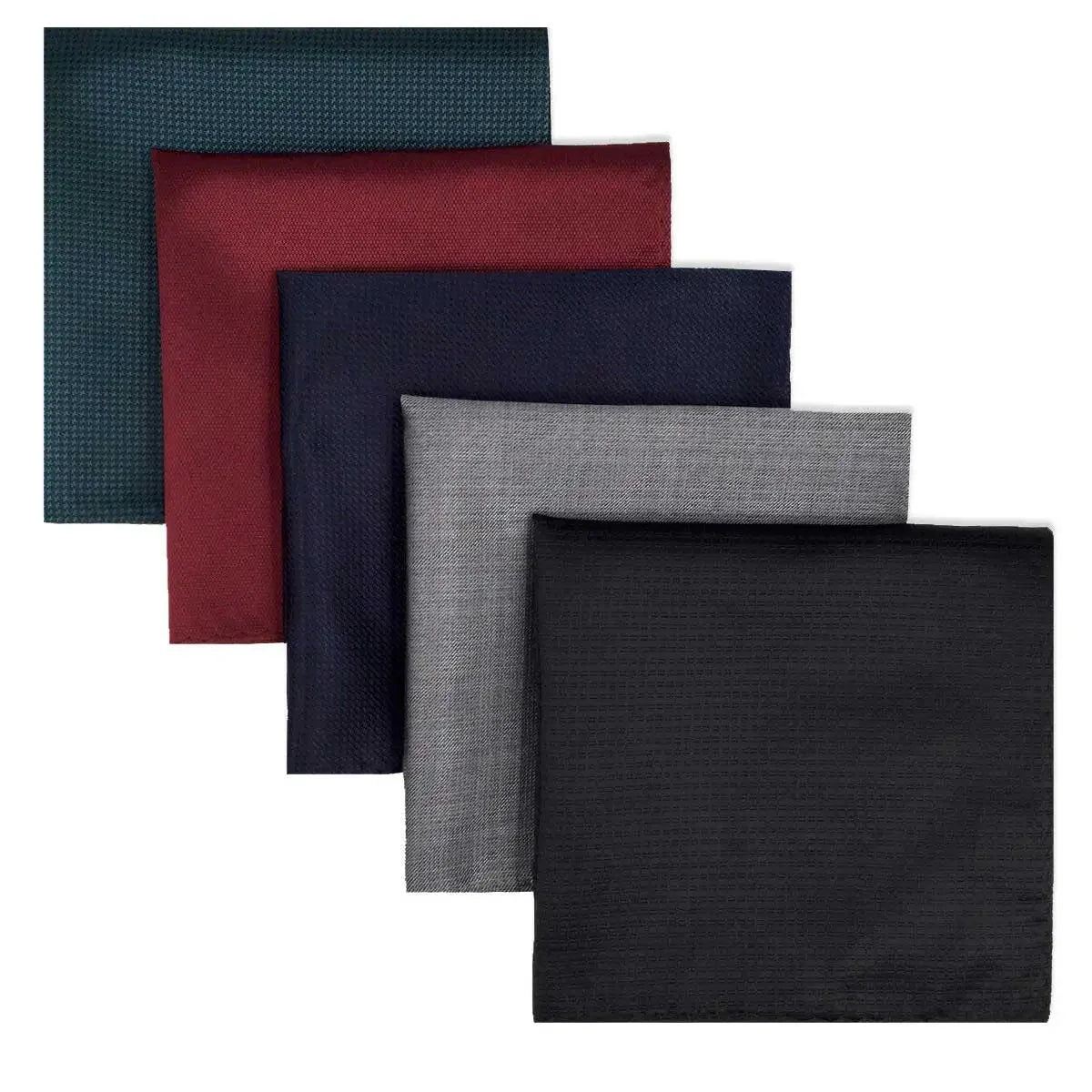 Men’s pocket square set, assorted pocket squares for suits, formal pocket square collection, microfiber pocket square, wedding pocket square set