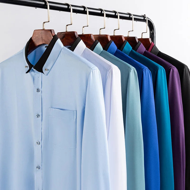 tailored men dress shirt, stretch formal shirt men, premium men shirt, men dress shirt with elastane, men dress shirt, elegant men formal shirt, dress shirt