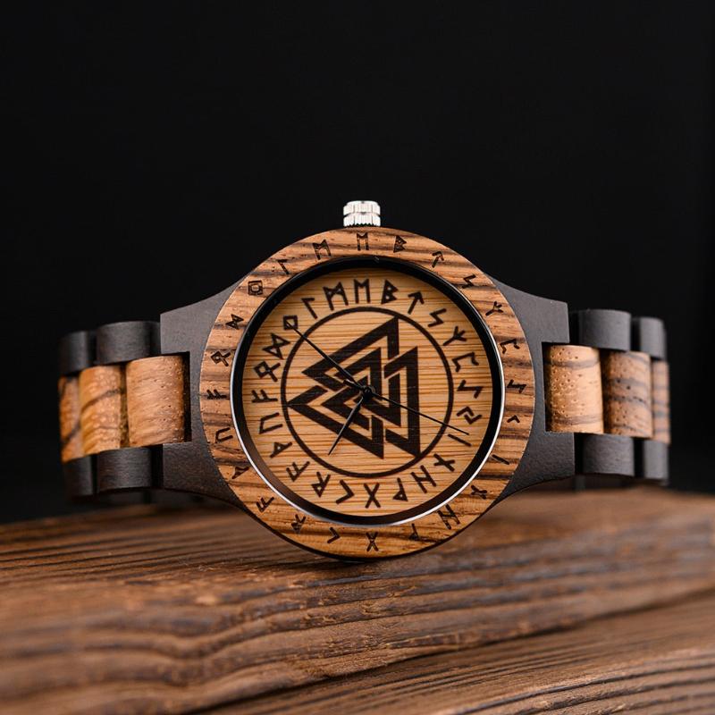 Wristwatch, Wood Wristwatch, Viking Wristwatch, Men’s Wristwatch, men’s wood wristwatch, Men’s Viking Wristwatch