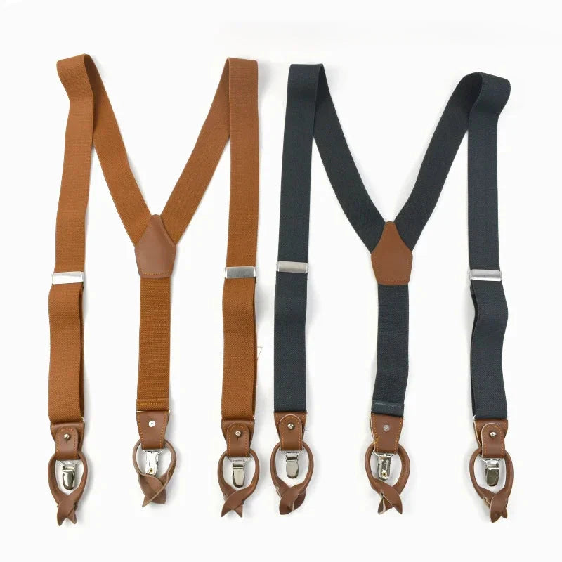 men’s elegant suspenders, leather suspenders for men, adjustable men’s suspenders, formal men’s suspenders, men’s fashion accessories, Suspenders, men’s suspenders