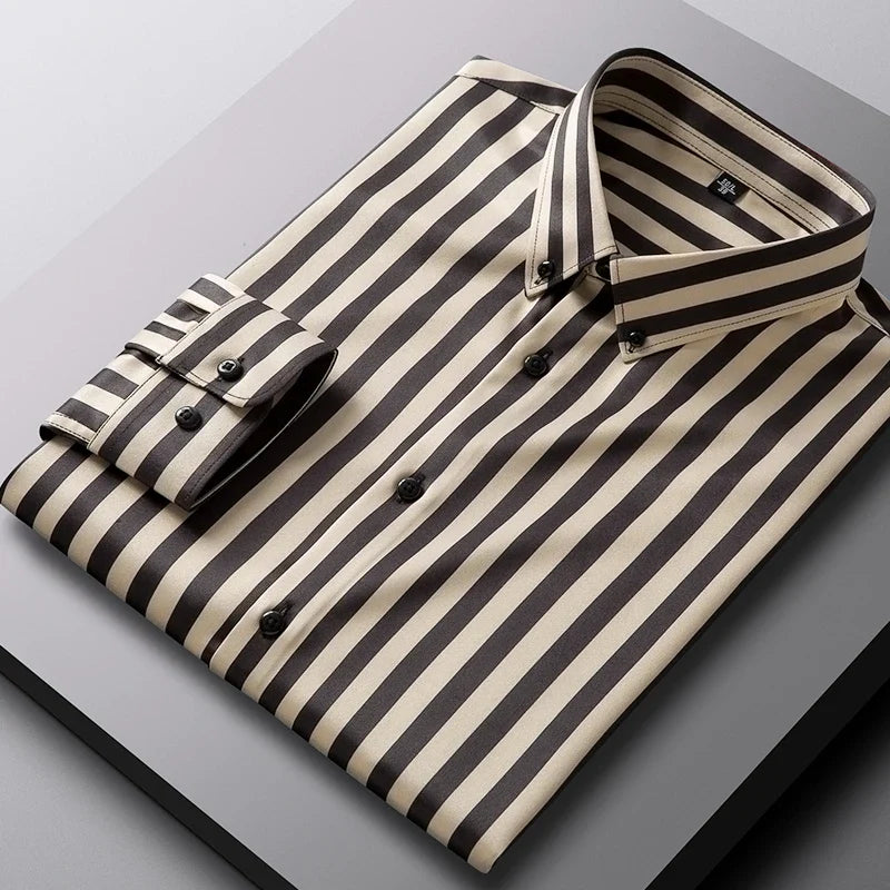Camisa Social, Camisa Social Listrada, Camisa Social Masculina Listrada Maximus