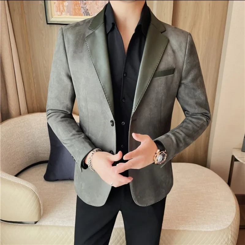 men’s velvet blazer, luxury men’s blazer, smart casual blazer, formal men’s blazer, Maximus blazer
