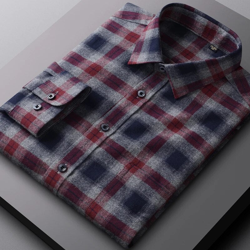 Camisa Social Flanela Xadrez