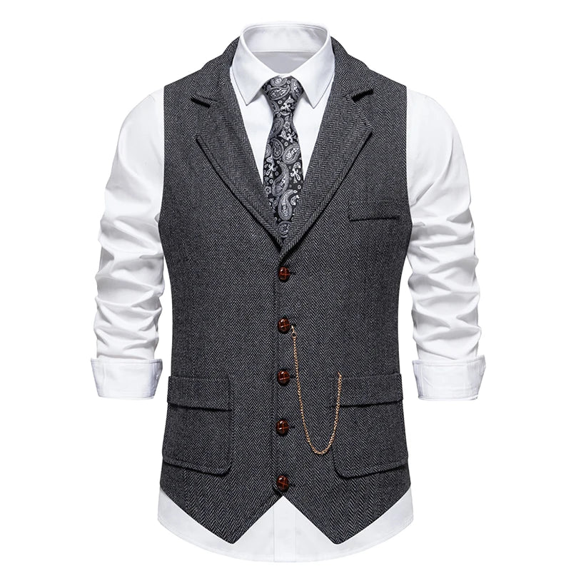 men’s lapel waistcoat, vintage men’s waistcoat, formal men’s vest, classic men’s waistcoat, stylish men’s vest