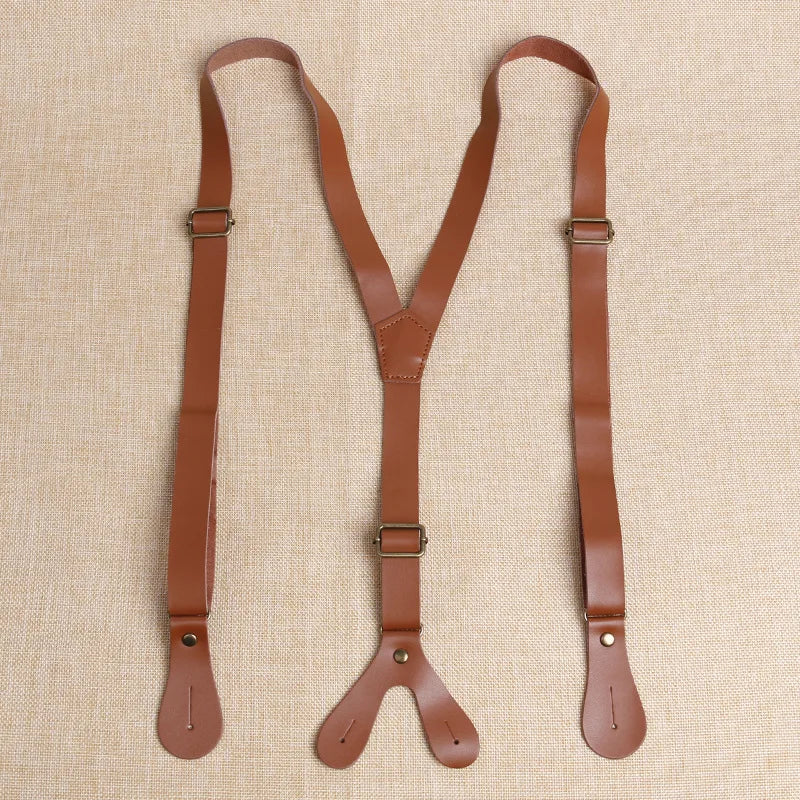 vintage men’s suspenders, Suspenders, men’s suspenders, men’s leather suspenders, men’s fashion accessories, genuine leather suspenders, classic men’s suspenders