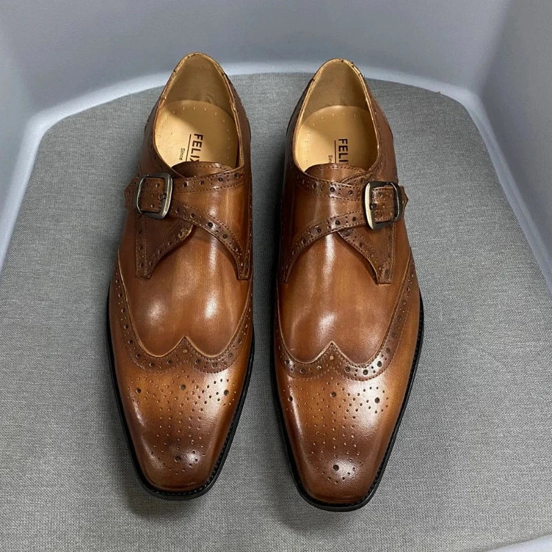 men’s italian leather shoes, genuine leather dress shoes men, italian style dress shoes, luxury men’s leather shoes, men’s buckle dress shoes