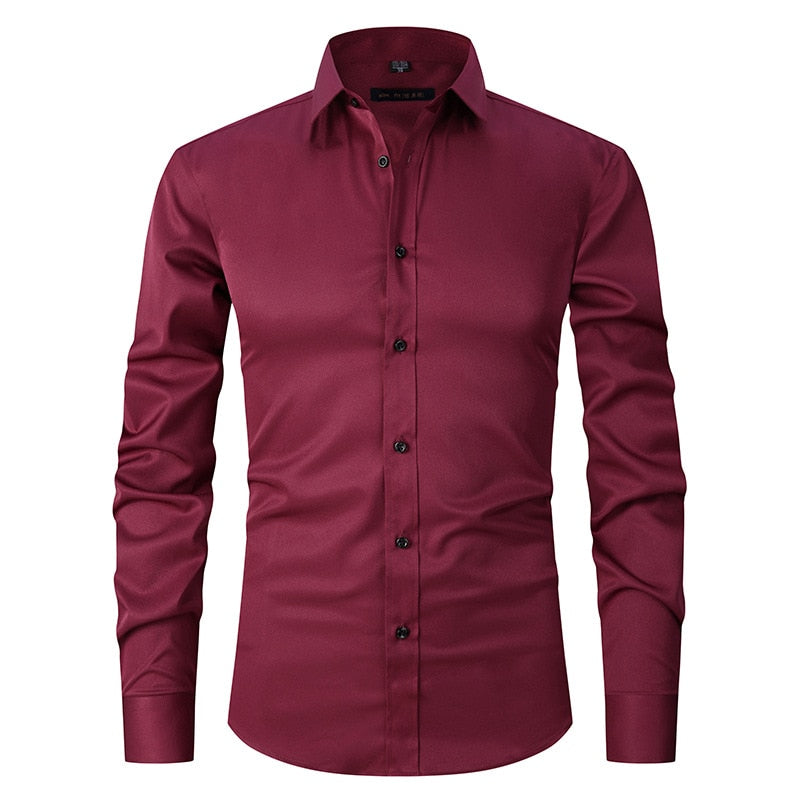men comfort dress shirt, stretch dress shirt men, smart casual shirt men, premium mens shirt, formal men shirt
