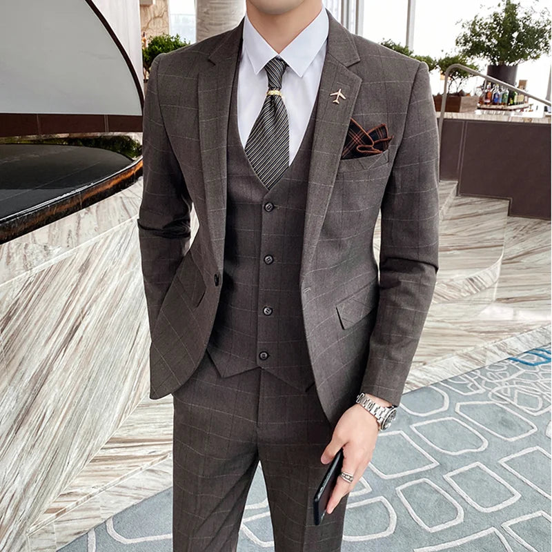 suit, Plaid Suit, men’s suit, Men’s Slim Plaid Suit, Men’s Slim Elegant Plaid Suit, Men’s Plaid Suit, Men’s Elegant Suit, Men’s Elegant Plaid Suit, elegant suit