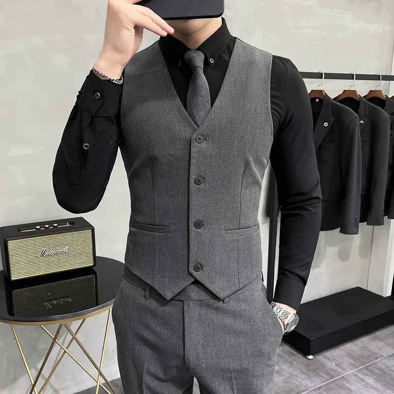 men’s solid waistcoat, formal men’s vest, slim fit waistcoat, classic men’s waistcoat, men’s suit waistcoat