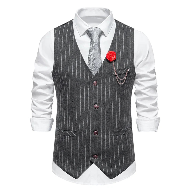 retro men’s waistcoat, pinstripe waistcoat, formal men’s vest, vintage men’s waistcoat, classic men’s vest