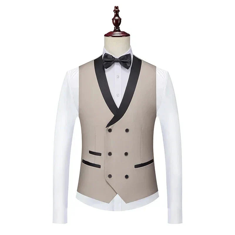  men’s tuxedo, slim fit tuxedo, men’s formal suit, black lapel tuxedo, three piece suit
