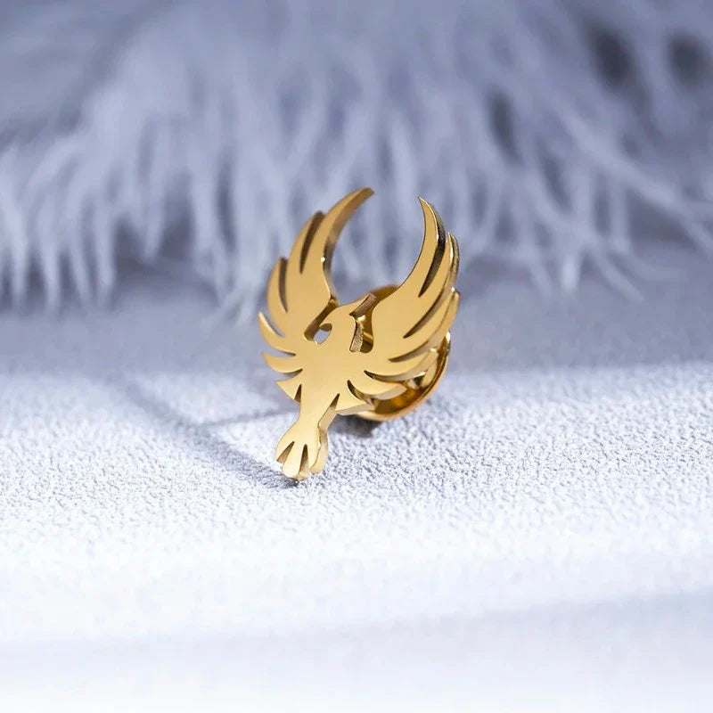 symbolic suit brooch, Phoenix Suit Brooch, phoenix lapel pin, Phoenix Brooch, men’s suit brooch, Men’s Phoenix Suit Brooch, men’s lapel pin, formal men’s accessories, brooch