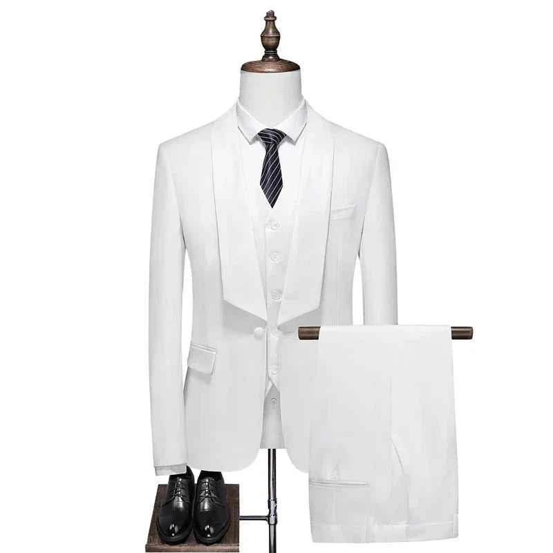 Men's Shawl Lapel Tuxedo, Black Tuxedo, Slim Fit Tuxedo, Men's Dinner Suit, Formal Wear, Wedding Tuxedo, Gala Event