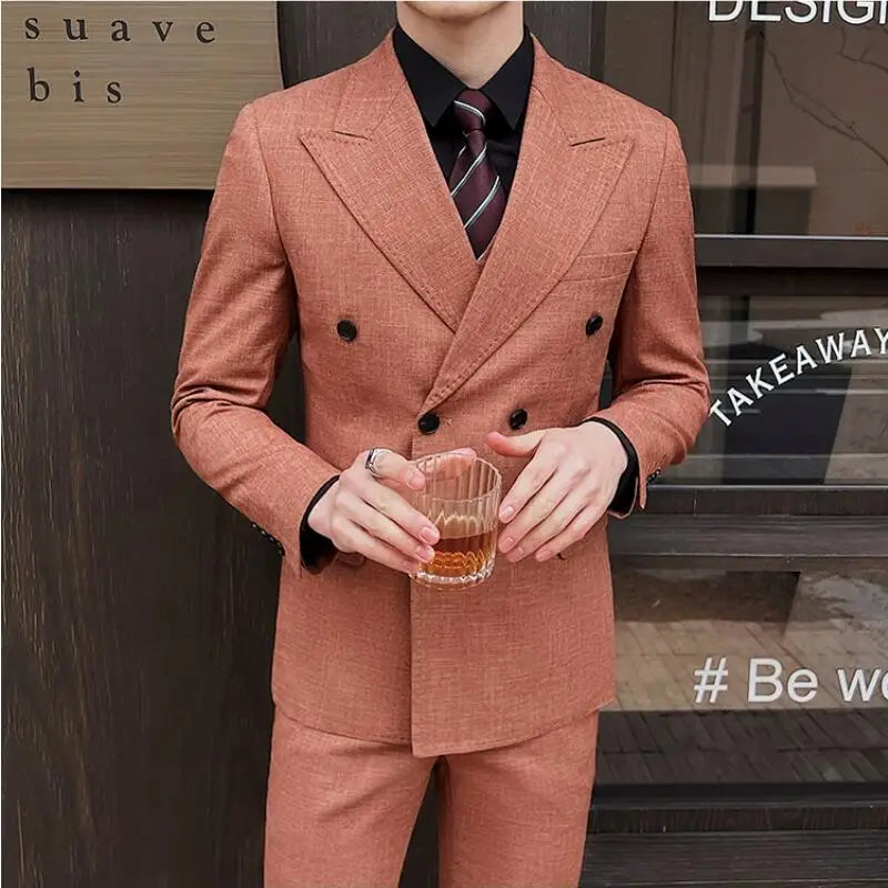 suit, men’s suit, Men’s Elegant Suit, Men’s Elegant Double-Breasted Suit, Men’s Double-Breasted Suit, Men's Double-Breasted Suit, Maximus Men’s Elegant Double-Breasted Suit, elegant suit, double-breasted suit