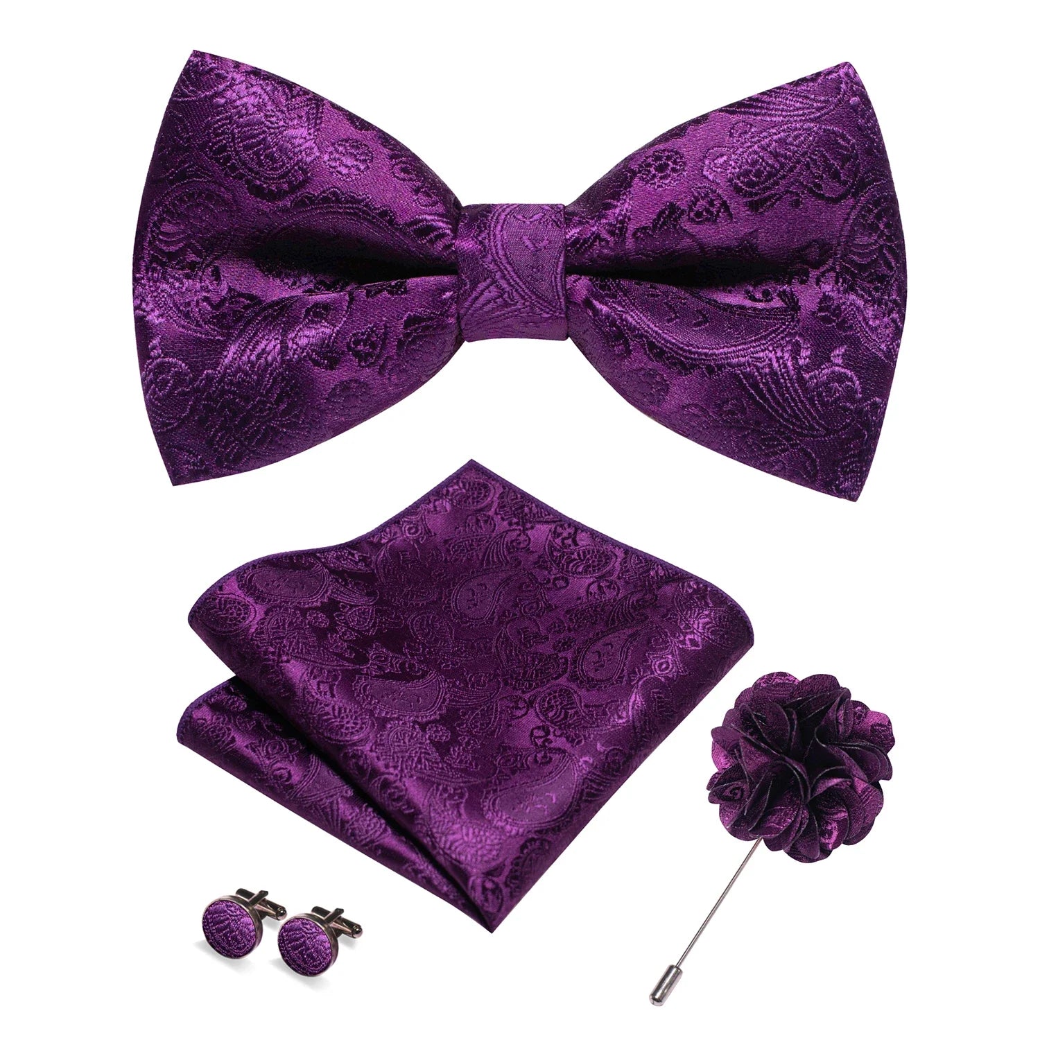 Elegant Patterned Bow Tie Set Maximus