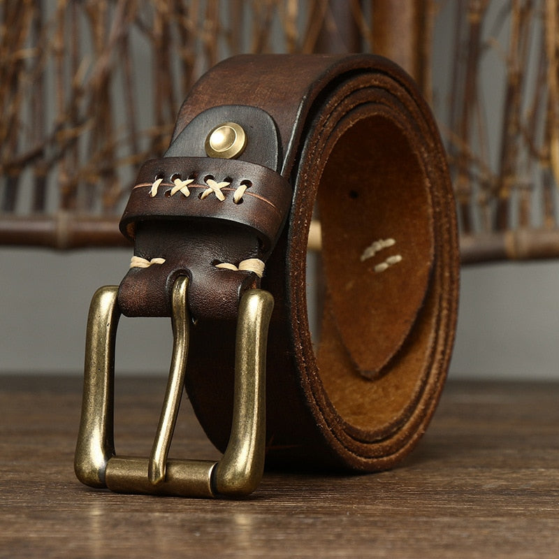 vintage leather belt for men, genuine leather men belt, classic men leather belt, formal and casual men belt, maximus men accessories