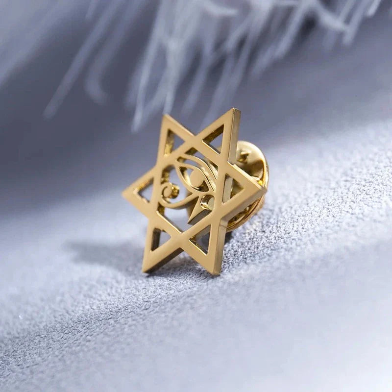suit brooch, Star of David Suit Brooch, star of david brooch, Star of David, silver suit brooch, men’s suit brooch, men’s lapel pin, formal men’s accessories, brooch