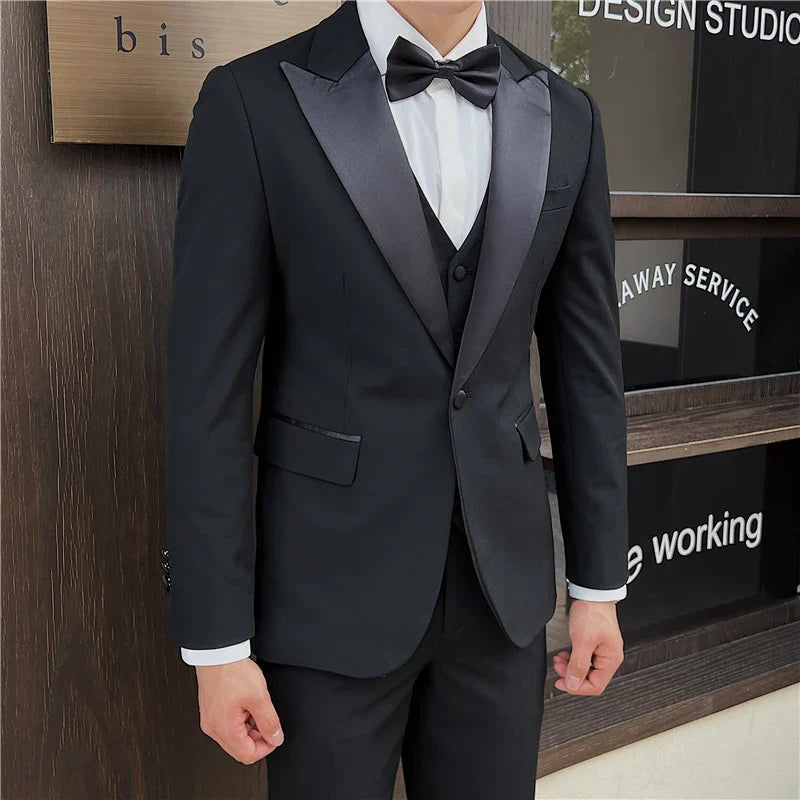 slim fit tuxedo, formal tuxedo for men, modern men’s tuxedo, elegant tuxedo, wedding tuxedo