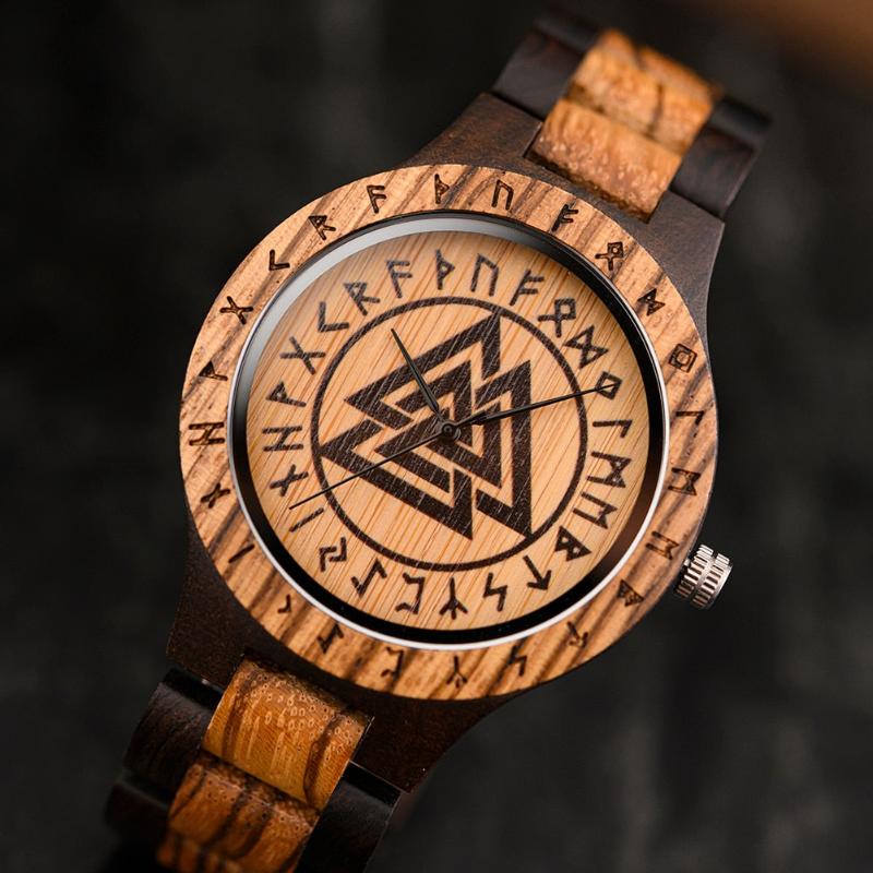 Wristwatch, Wood Wristwatch, Viking Wristwatch, Men’s Wristwatch, men’s wood wristwatch, Men’s Viking Wristwatch