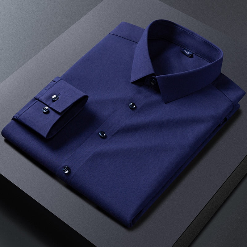 men premium dress shirt, luxury mens shirt, bamboo fiber shirt, smart casual shirt, formal menswear