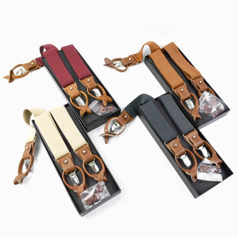 men’s elegant suspenders, leather suspenders for men, adjustable men’s suspenders, formal men’s suspenders, men’s fashion accessories, Suspenders, men’s suspenders