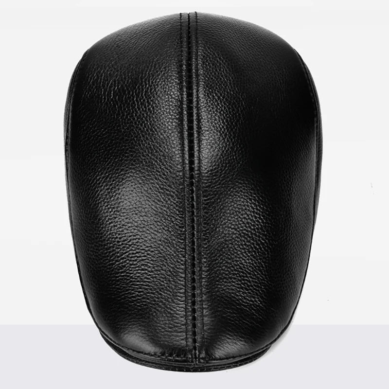 vintage style men’s hat Maximus, synthetic leather beret men Maximus, stylish men’s cap Maximus, Men’s Leather Beret, Men’s Beret, Leather men’s beret Maximus, Leather Beret, classic men’s beret Maximus, Beret